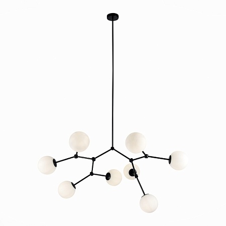 Люстра подвесная ST-Luce Черный/Белый E14 8*40W SL1506.403.08 - фото