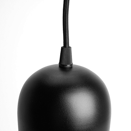 Светильник Feron AL197 трековый однофазный на шинопровод под лампу на подвесе E27, черный - фото