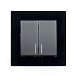Выключатель 2-клавишный c индикатором STEKKER GLS10-7002-05, 250В, 10А, серия Катрин, черный - фото