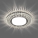 Светильник встраиваемый с белой LED подсветкой Feron CD4037 потолочный GX53 без лампы, прозрачный, хром - фото