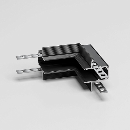 Slim Magnetic Коннектор угловой внутренний для встраиваемого шинопровода под ГКЛ 12,5мм (черный) 85211/00 85211/00 Elektrostandard - фото