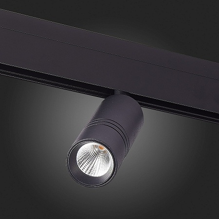 Магнитный трековый светильник Черный LED 1*12W 3000K 1 020Lm Ra>90 36° IP20 L-xW44xH130 ST365.436.12 - фото