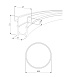 Slim Magnetic Встраиваемый радиусный шинопровод черный ⌀ 800мм 85158/00 Elektrostandard - фото