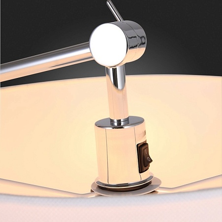 Торшер ST-Luce Хром/Белый E27 1*60W (из 2-х коробок) SL460.105.01 - фото