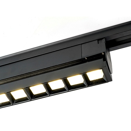 Светодиодный светильник Feron AL131 трековый однофазный на шинопровод 20W 4000K 60 градусов черный серия LensFold - фото