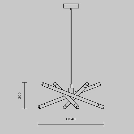 Подвесной светильник Freya Wands FR6130PL-L24B - фото