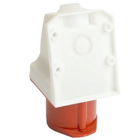 Розетка стационарная ST-114 16А 380В 3P+PE IP44, RST16-114-44, Stekker - фото