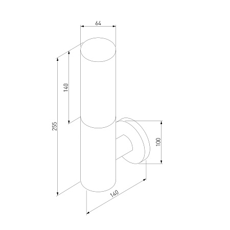 Настенный уличный светильник серый IP54 1418 TECHNO Elektrostandard - фото