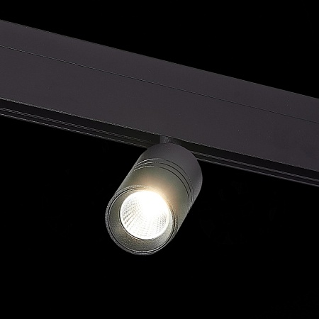 Магнитный трековый светильник Черный LED 1*7W 4000K 595Lm Ra>90 36° IP20 D44xH90 48V ST365.446.07 - фото