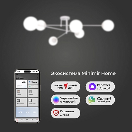 Потолочный светильник Eurosvet 30181/6 белый - фото