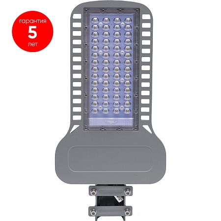 Светодиодный уличный консольный светильник Feron SP3050 150W 5000K 230V, серый - фото