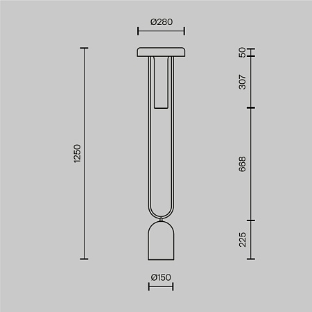 Напольный светильник (торшер) Maytoni MOD463FL-L24BS3K - фото