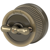 Выключатель на 4 положения двухклавишный (бронзовый) Ретро W5720012