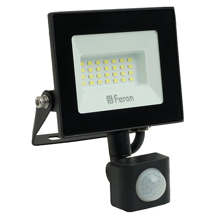 Светодиодный прожектор Feron с датчиком  LL-906 IP44 20W 6400K - фото