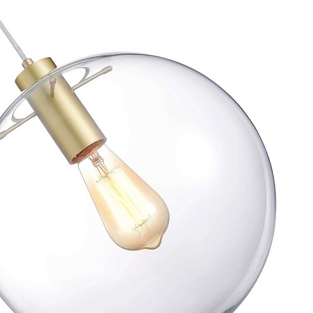 Подвес ST-Luce Золотой/Прозрачный E27 1*60W SL1056.223.01 - фото