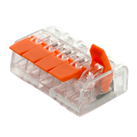 Универсальная компактная клемма 5-проводная STEKKER, LD221-415 - фото