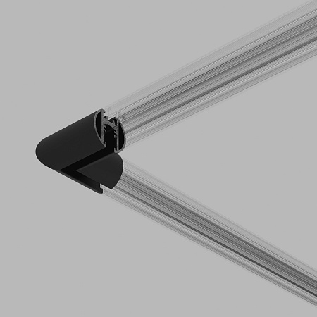 Mini Magnetic Коннектор угловой для накладного шинопровода Round черный 85215/00 Elektrostandard - фото