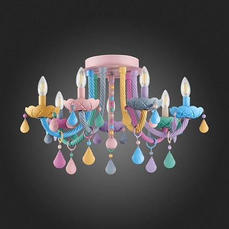 Люстра потолочная ST-Luce Разноцветный E14 7*40W SL1700.782.07 - фото