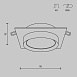 Встраиваемый светильник Technical Hoop DL086-GX53-SQ-WS - фото