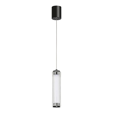 Светильник подвесной ST-Luce Черный/Прозрачный LED 1*8W 4000K SL6224.403.01 - фото