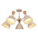 Светильник потолочный Бежевый/Бежевый, Светлое дерево, Золотистый E14 5*40W SLE1256-502-05 - фото