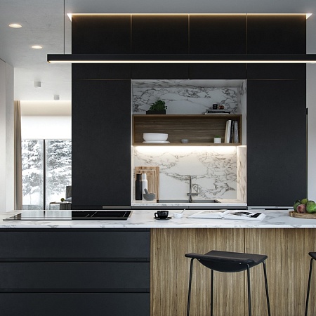 Светильник светодиодный линейный Feron AL4028 IP20 30W 4000K 1197*23*42мм в алюминиевом корпусе, с рефлекторами - фото