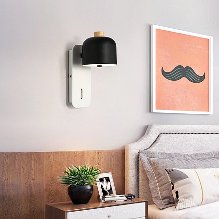 Настенный Светильник Stille Бело-Черный Imperiumloft 178474-26 - фото