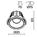 Встраиваемый светильник Technical Alfa LED DL043-01-15W4K-RD-W - фото