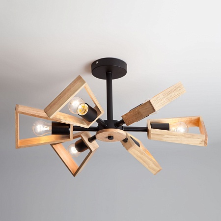 Потолочный светильник Eurosvet 70056/6 черный - фото