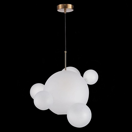 Светильник подвесной ST-Luce Латунь/Белый E27 1*60W SL1133.513.01 - фото