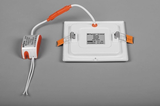 Светодиодный светильник Feron AL502 встраиваемый 6W 4000K белый - фото