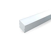 Профиль алюминиевый накладной/подвесной с отсеком для БП, серебро, CAB265