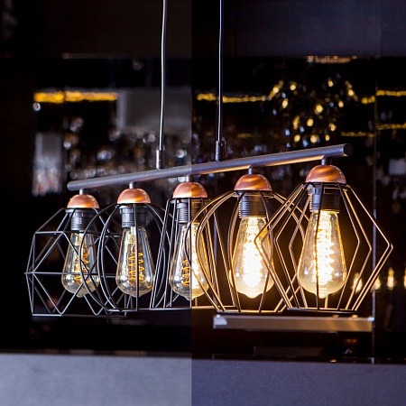 Филаментная светодиодная лампа ST64 8W 3300K E27 тонированная BLE2717 Elektrostandard - фото