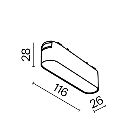 Трековый светильник Technical BASIS TR080-1-6W3K-W - фото