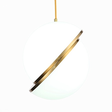 Светильник подвесной ST-Luce Латунь/Белый E27 1*60W SL1164.313.01 - фото