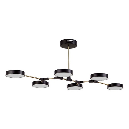 Светильник потолочный Черный, Латунь/Черный LED 6*10W SLE6004-402-06 - фото