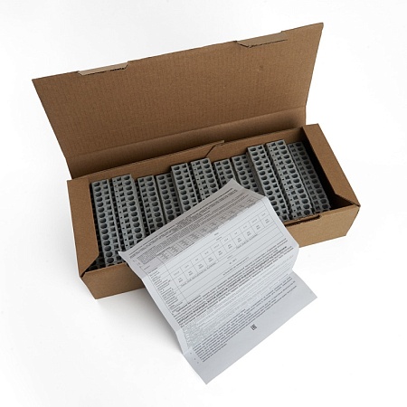 Зажим пружинный, 4-проводной проходной 2 уровня ЗНИ - 4.0 (JXB ST 4), серый STEKKER - фото