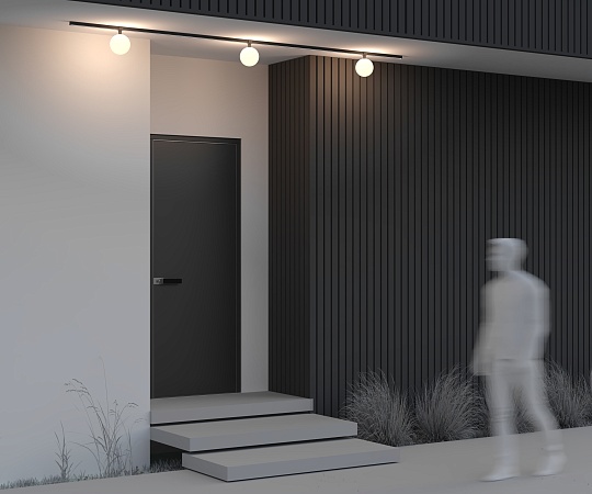 Уличный трековый светильник Outdoor O-TR01-2-S-9WB3K - фото