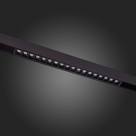 Магнитный трековый светильник Черный LED 1*18W 3000K 1 407Lm Ra>90 36° IP20 L331xW22xH4 ST361.436.18 - фото