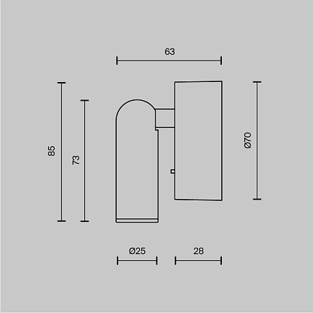 Настенный светильник (бра) Technical Mirax C038WL-L3B3K - фото