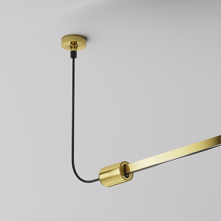 Ввод питания боковой Flarity латунь - фото