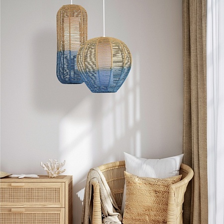 Светильник подвесной ST-Luce Белый/Бежевый,Синий E27 1*40W SL1514.513.01 - фото