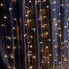 Светодиодная гирлянда Feron CL24 занавес 3*3м  + 3м 2700К, c питанием от сети 230V, эффектом стробов, белый шнур - фото