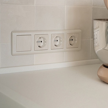 Клавиша для выключателя перекрестного (перламутровый рифленый) W1119013 - фото