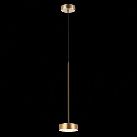 Светильник подвесной ST-Luce Латунь/Латунь LED 1*7W 3000K SL6000.303.01 - фото