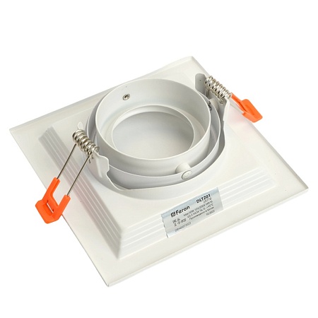 Светильник встраиваемый Feron DLT201 потолочный MR16 G5.3 белый - фото