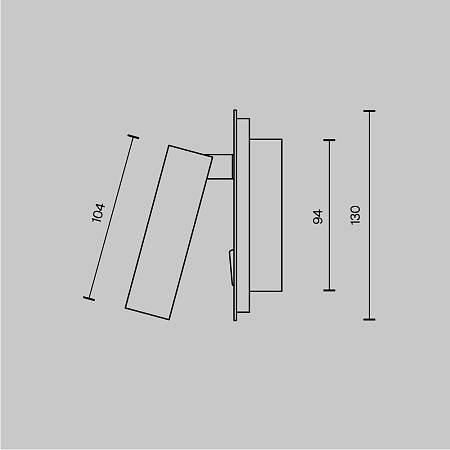 Настенный светильник (бра) Technical Ios 176 C175-WL-01-6W-B - фото