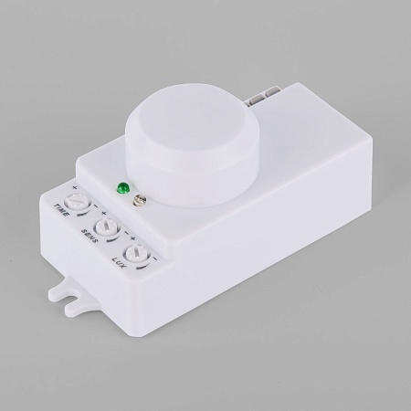 Микроволновый датчик движения 10м 1200W 360° IP20 Белый SNS-M-13 белый Elektrostandard - фото