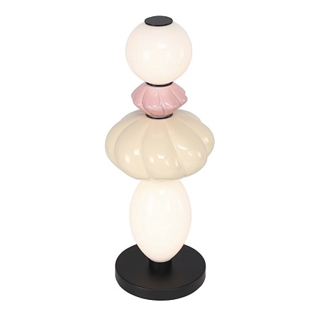 Прикроватная лампа ST-Luce черный/розовый, желтый, опаловый LED 1*16W 3000K SL6134.404.01 - фото