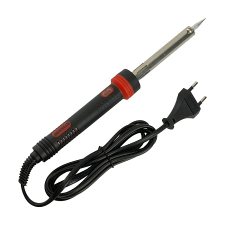 Паяльник с индикатором  60W, нихромовый нагреватель, долговечное жало, 230В STEKKER PLE301-60 - фото